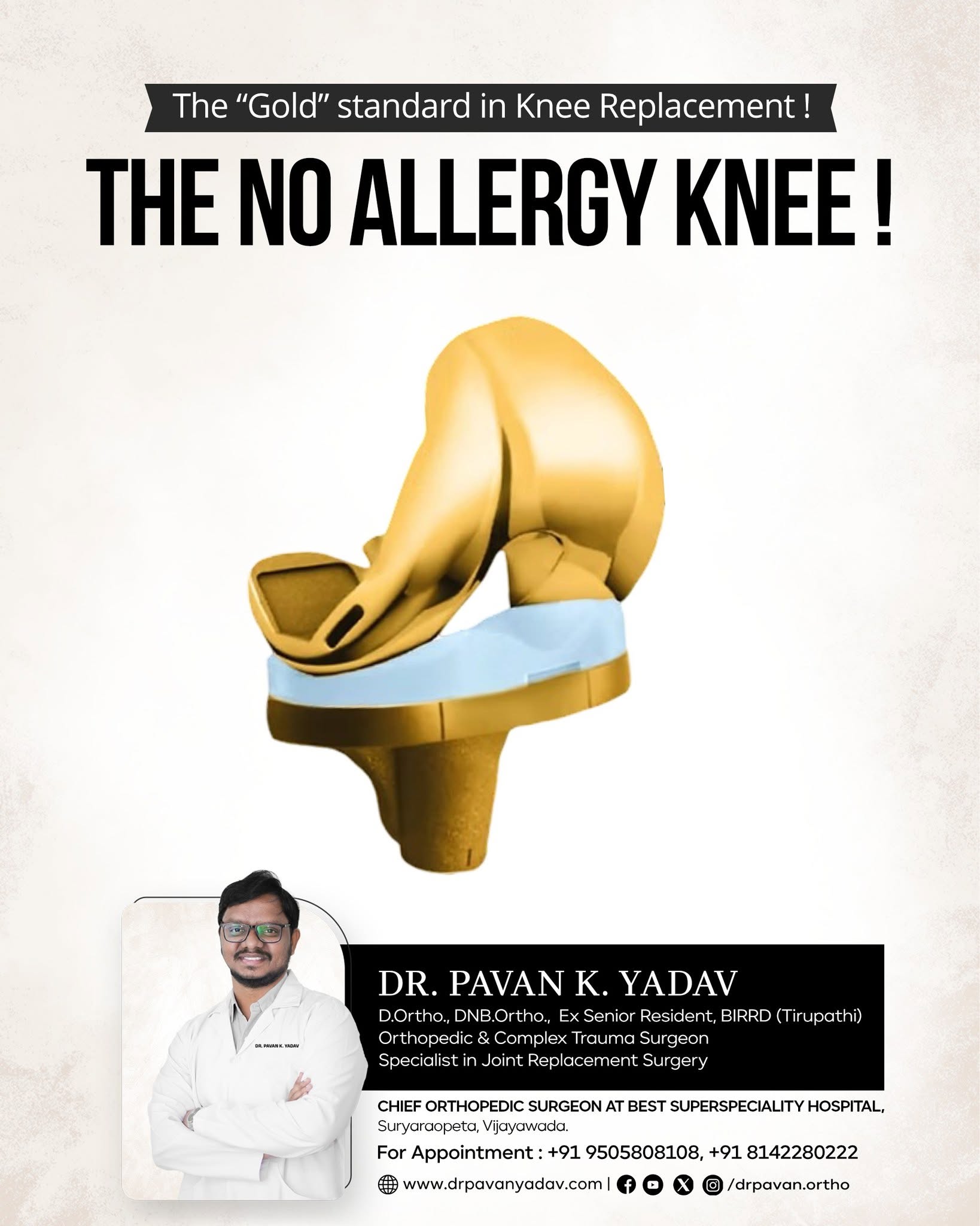 Golden Knee Implants in Vijayawada